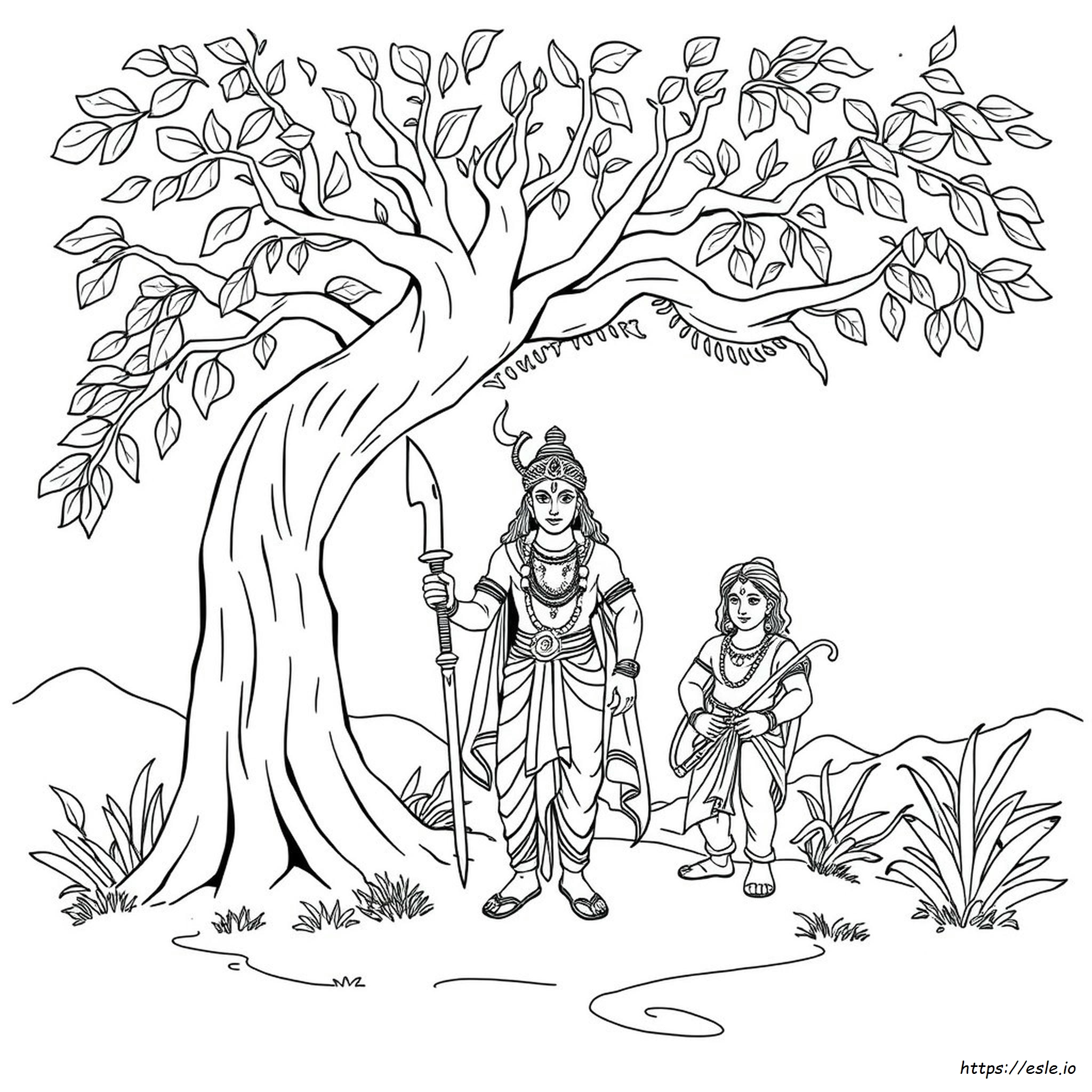 Lord Rama Ramayana Coloring Pages