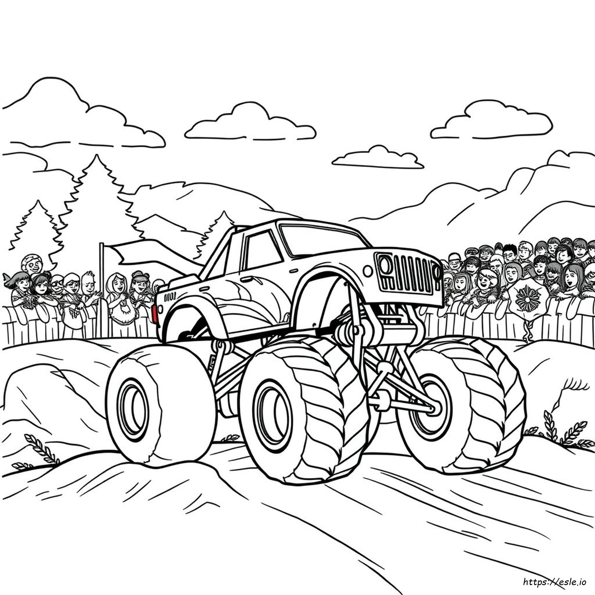 Coloring Pages Monster Truck Kolorowanka