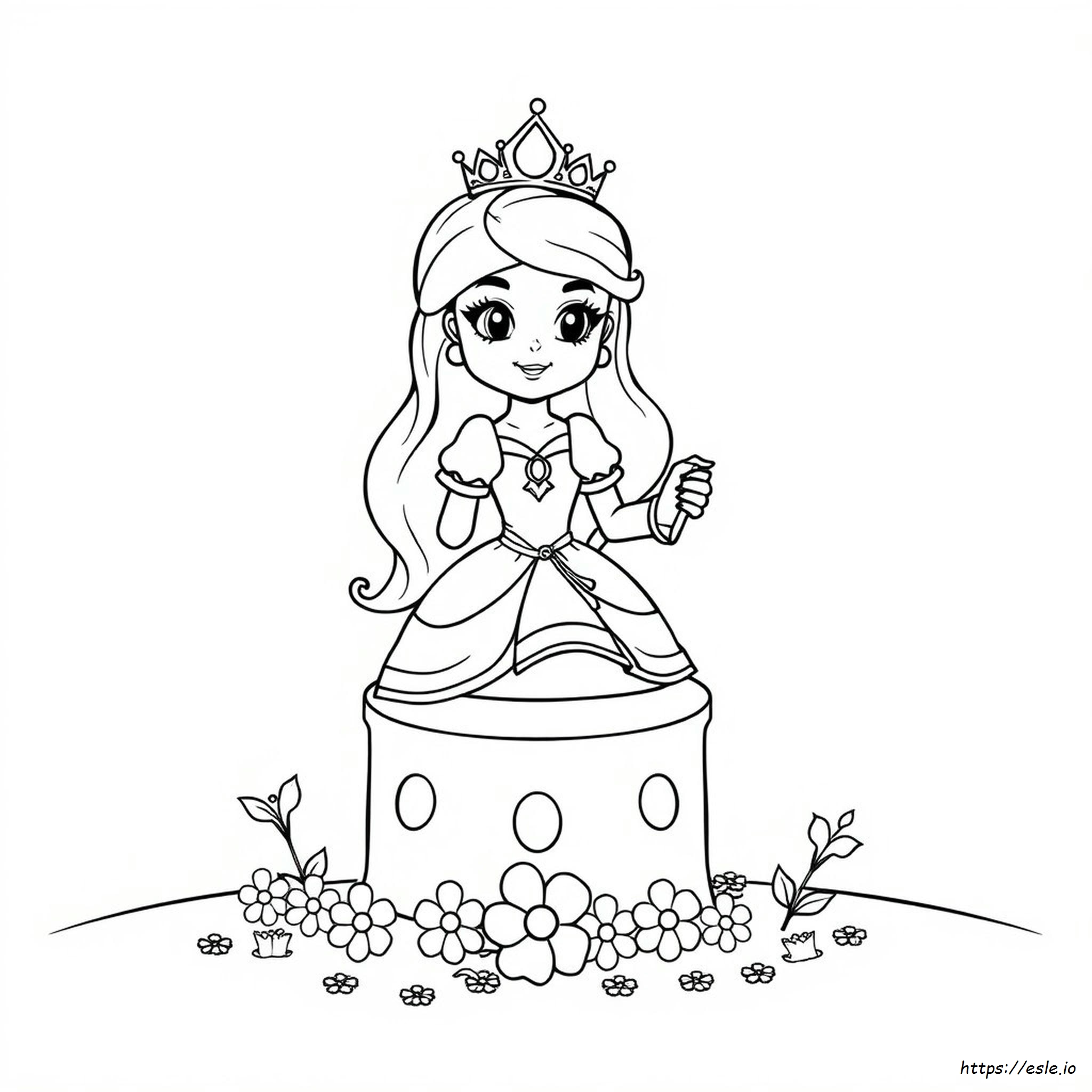 Princess Face Coloring Pages