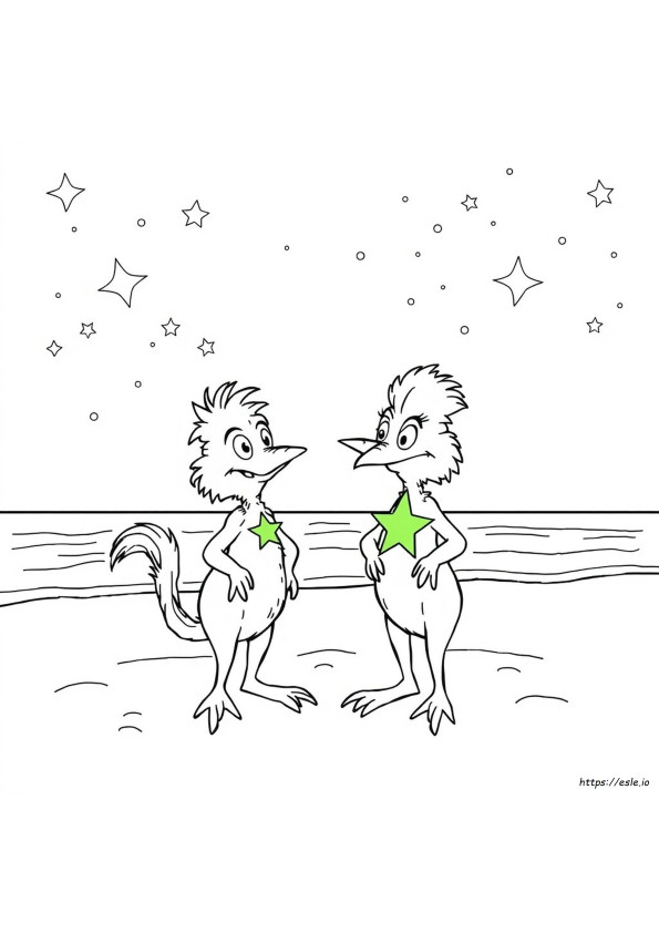 Kolorowanka Sneetches