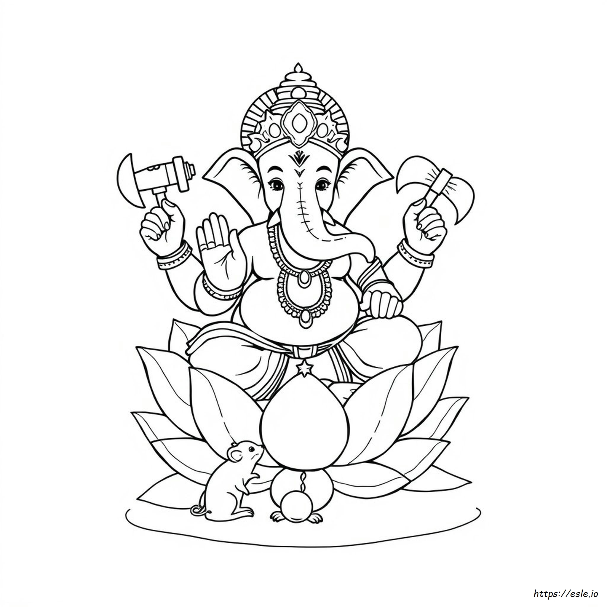 Ganesh Ji Kleurplaten kleurplaat