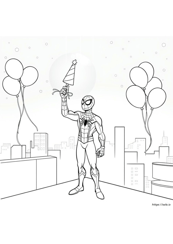 Urodziny Superbohatera Spider-Mana Kolorowanki