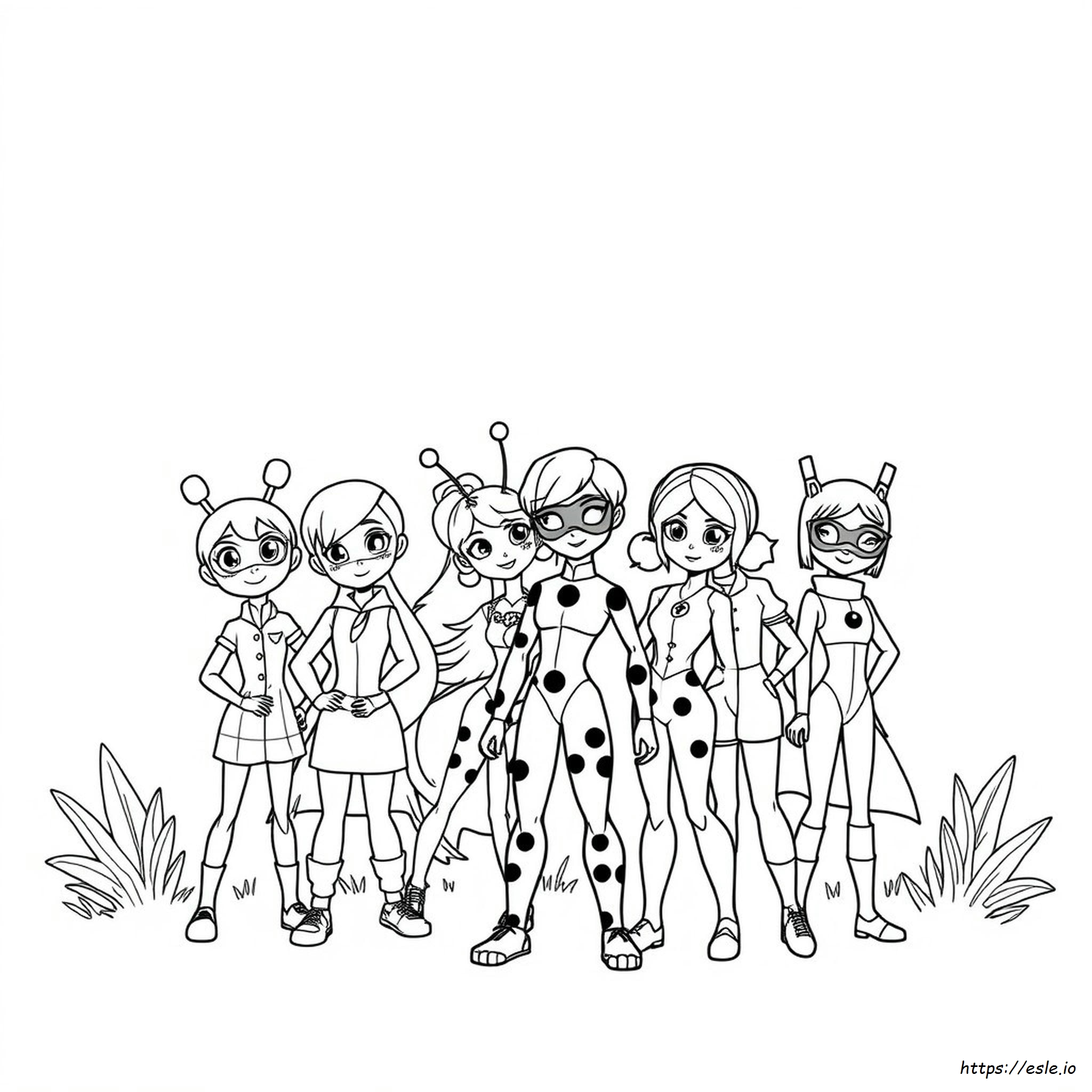 Kwami Miraculous Ladybug Coloring Pages All Characters
