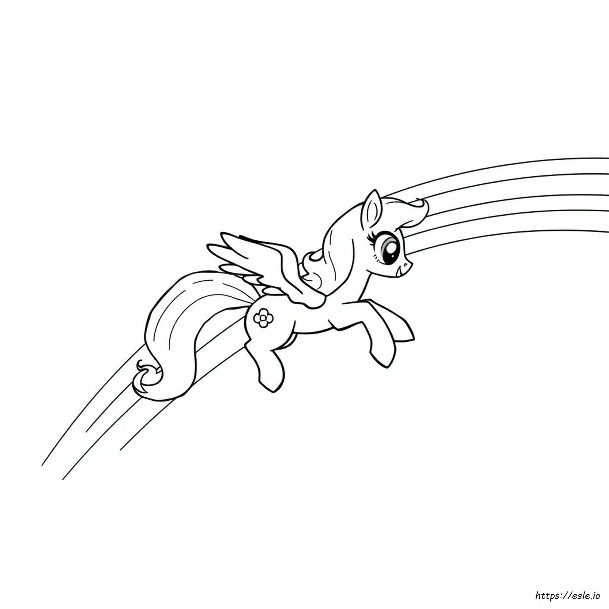 Rainbow Dash Pony Coloring Pages