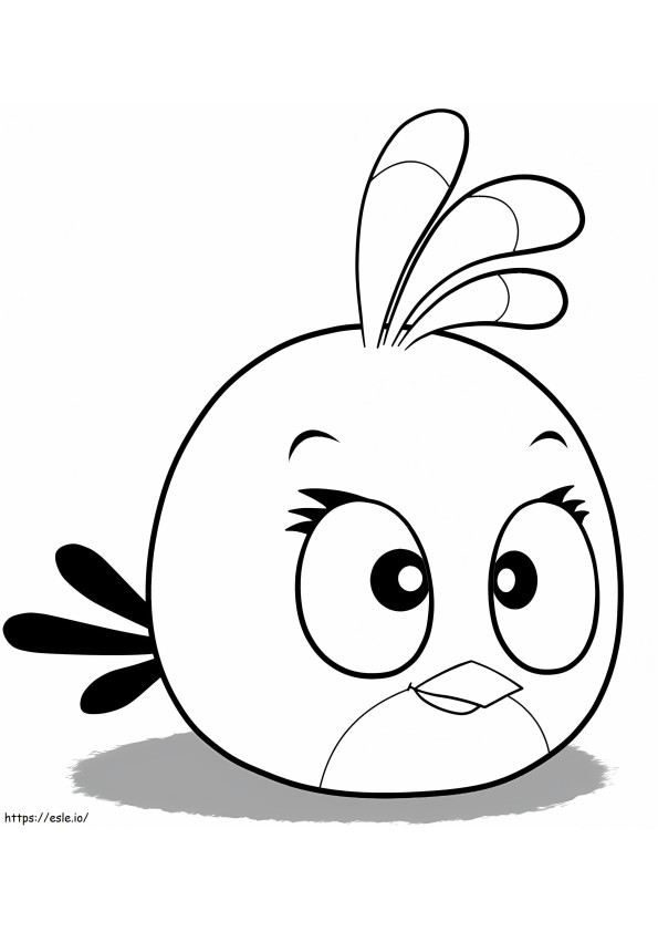 Hq Angry Birds Stella coloring page