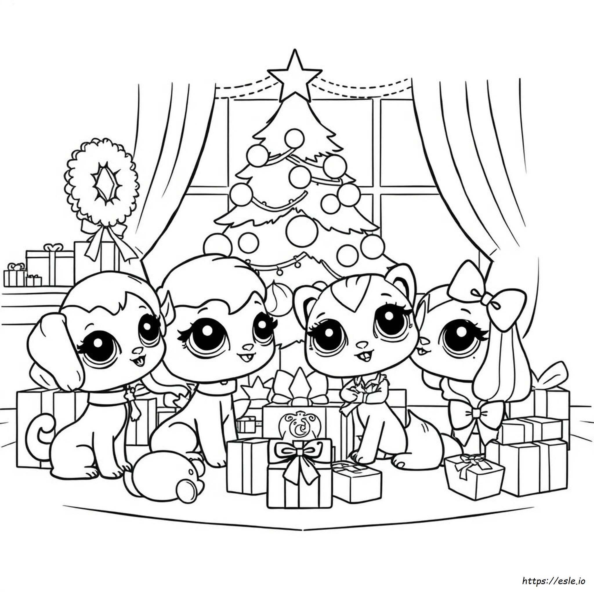 Littlest Pet Shop Natale Da Colorare