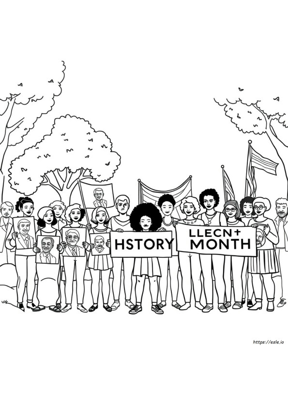 Páginas Para Colorear Del Mes De La Historia Negra