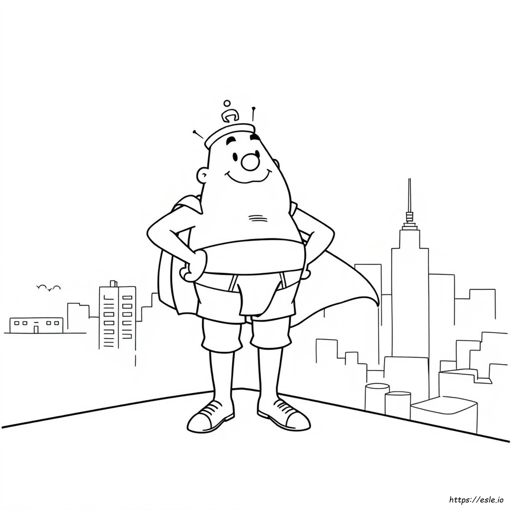 Captain Underpants Colouring In