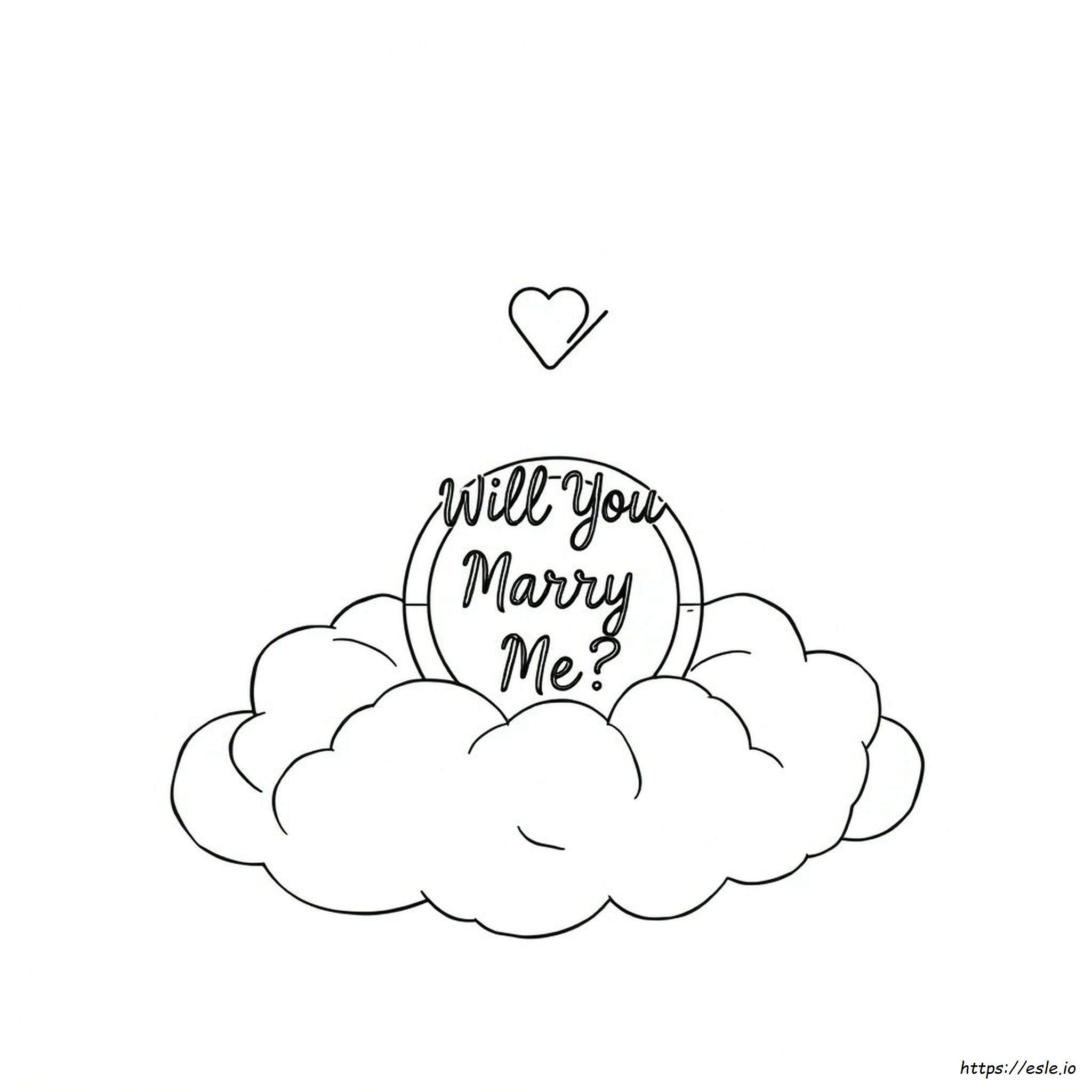 Will You Marry Me Coloring Pages
