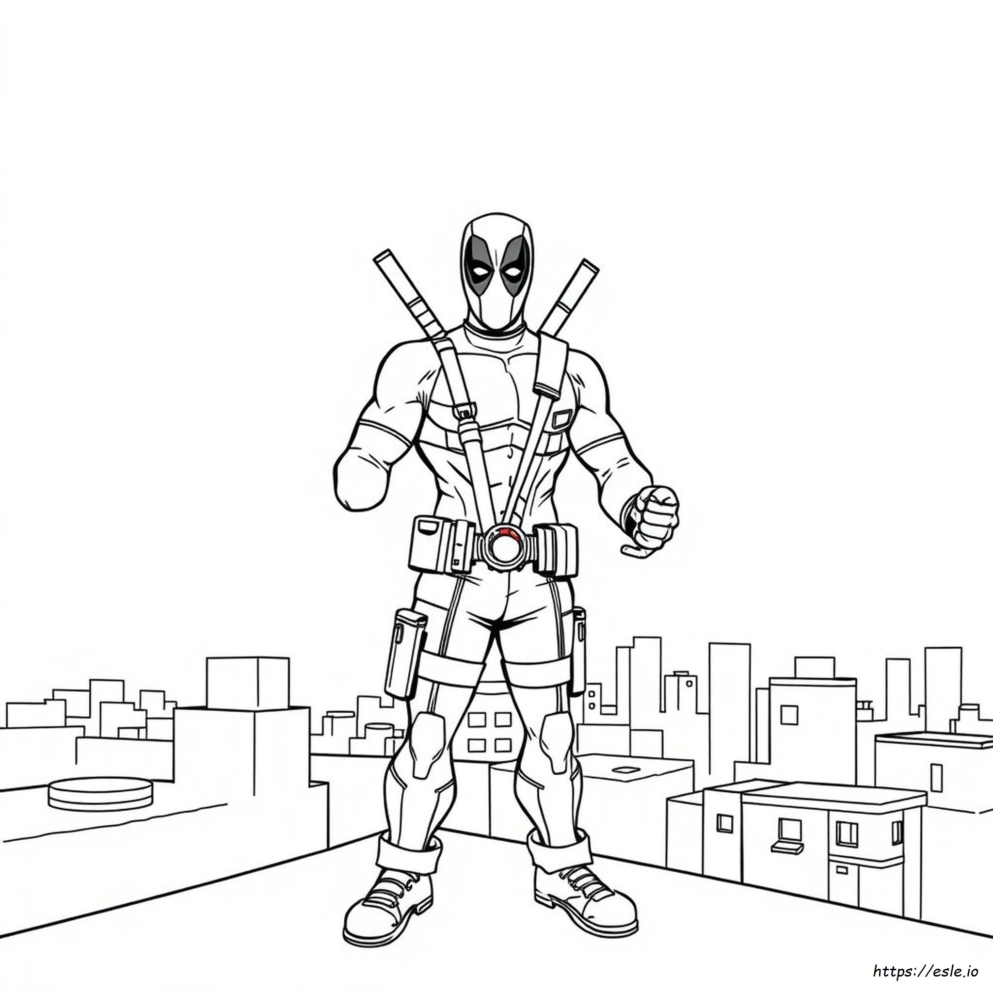Color Your Own Deadpool Pages