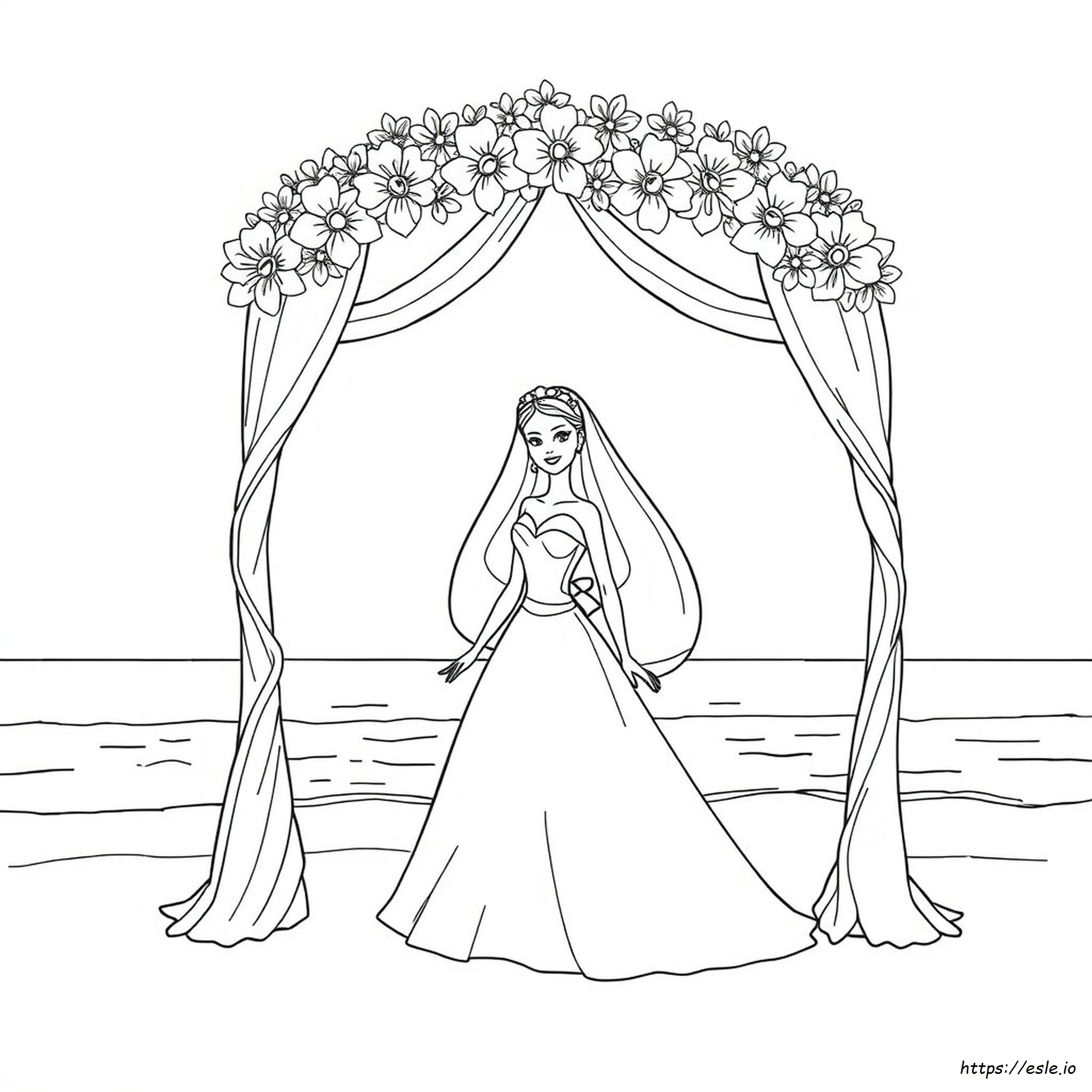 Barbie Sposa Disegni Da Colorare