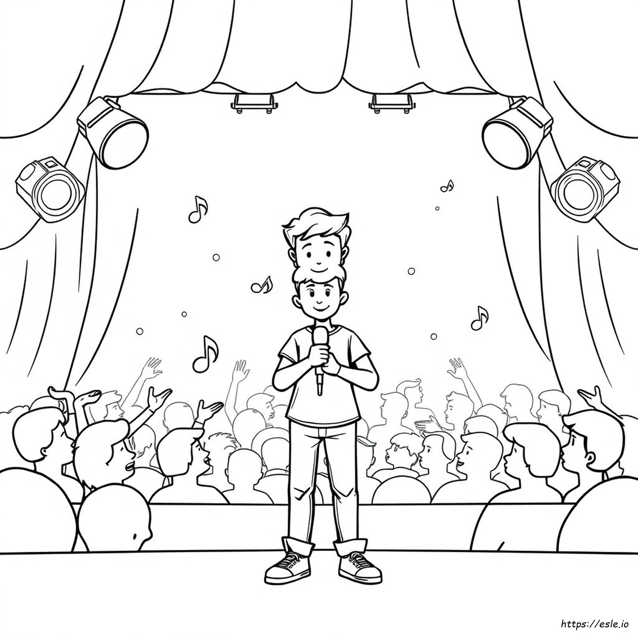 Boyfriend Friday Night Funkin Coloring Page
