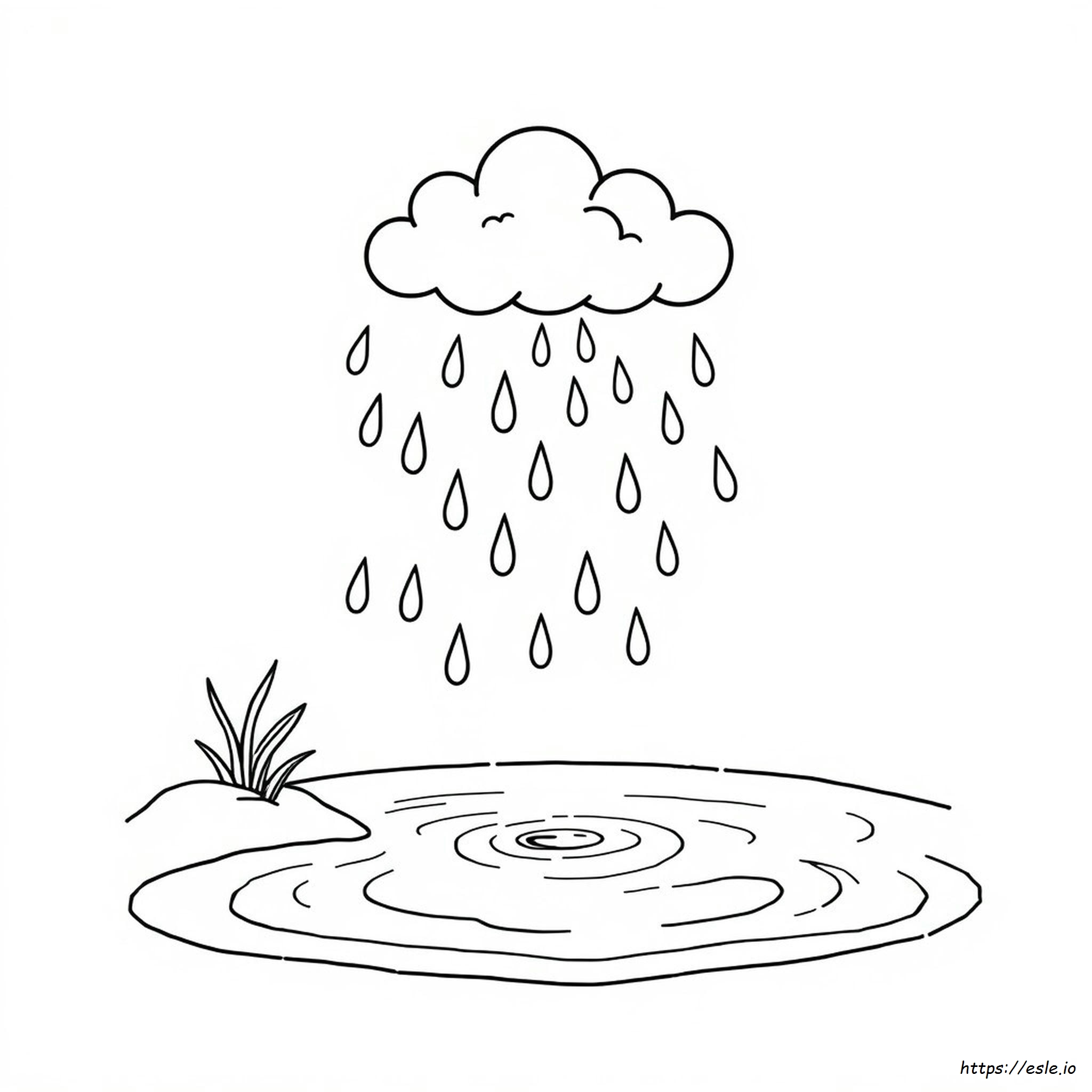 Water Cycle Coloring Page