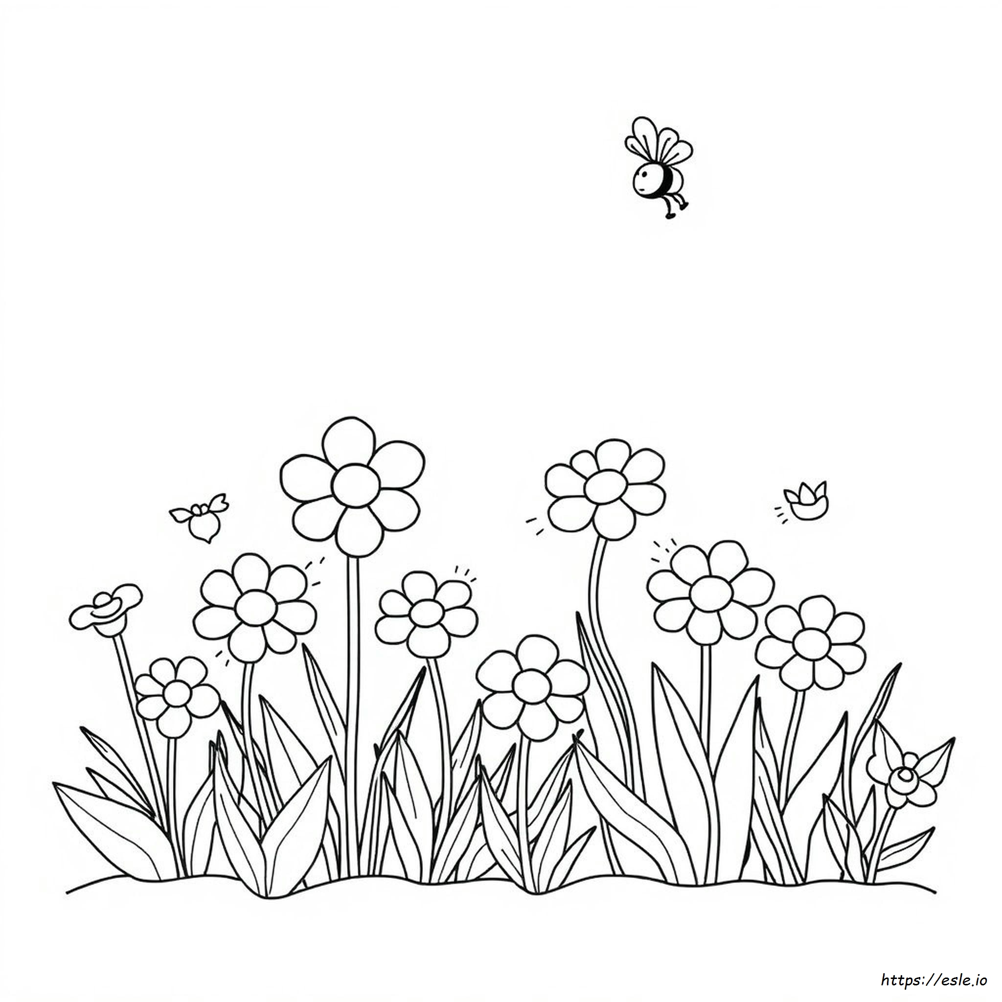 Printable Simple Garden Coloring Pages
