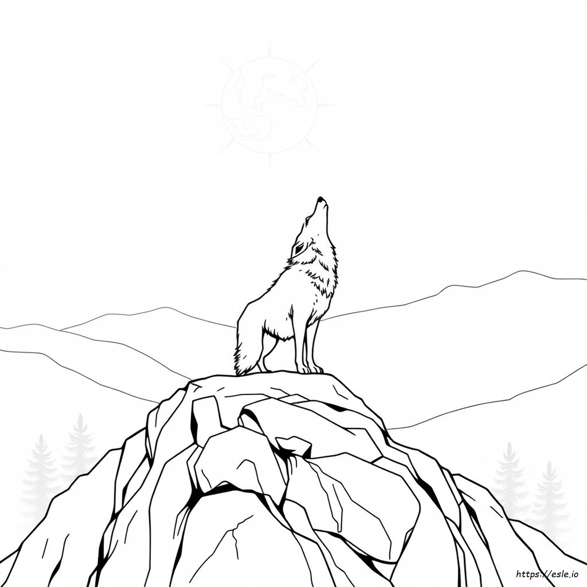Wolf Colouring Pages To Print