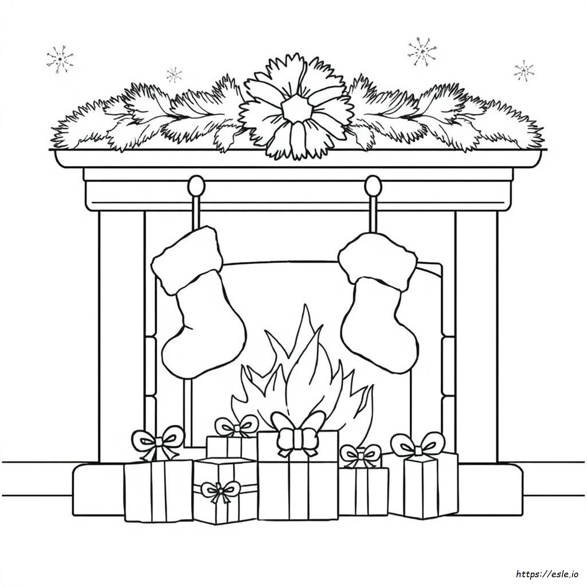Immagini Di Calze Di Natale Da Colorare