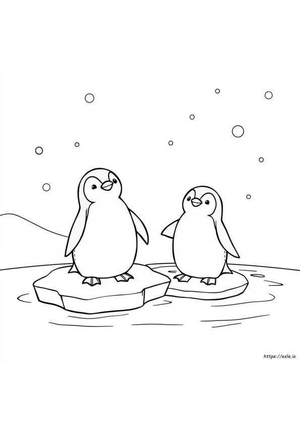 Planșe De Colorat Gratuite Cu Pinguini Drăguți
