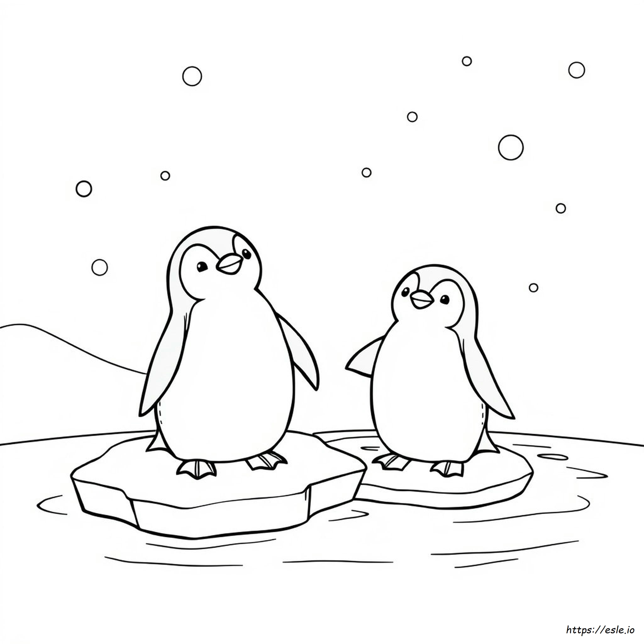 Free Printable Cute Penguin Coloring Pages