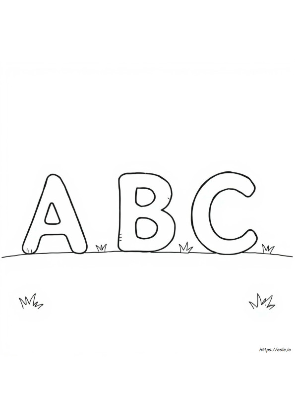 Kleurplaten Abc