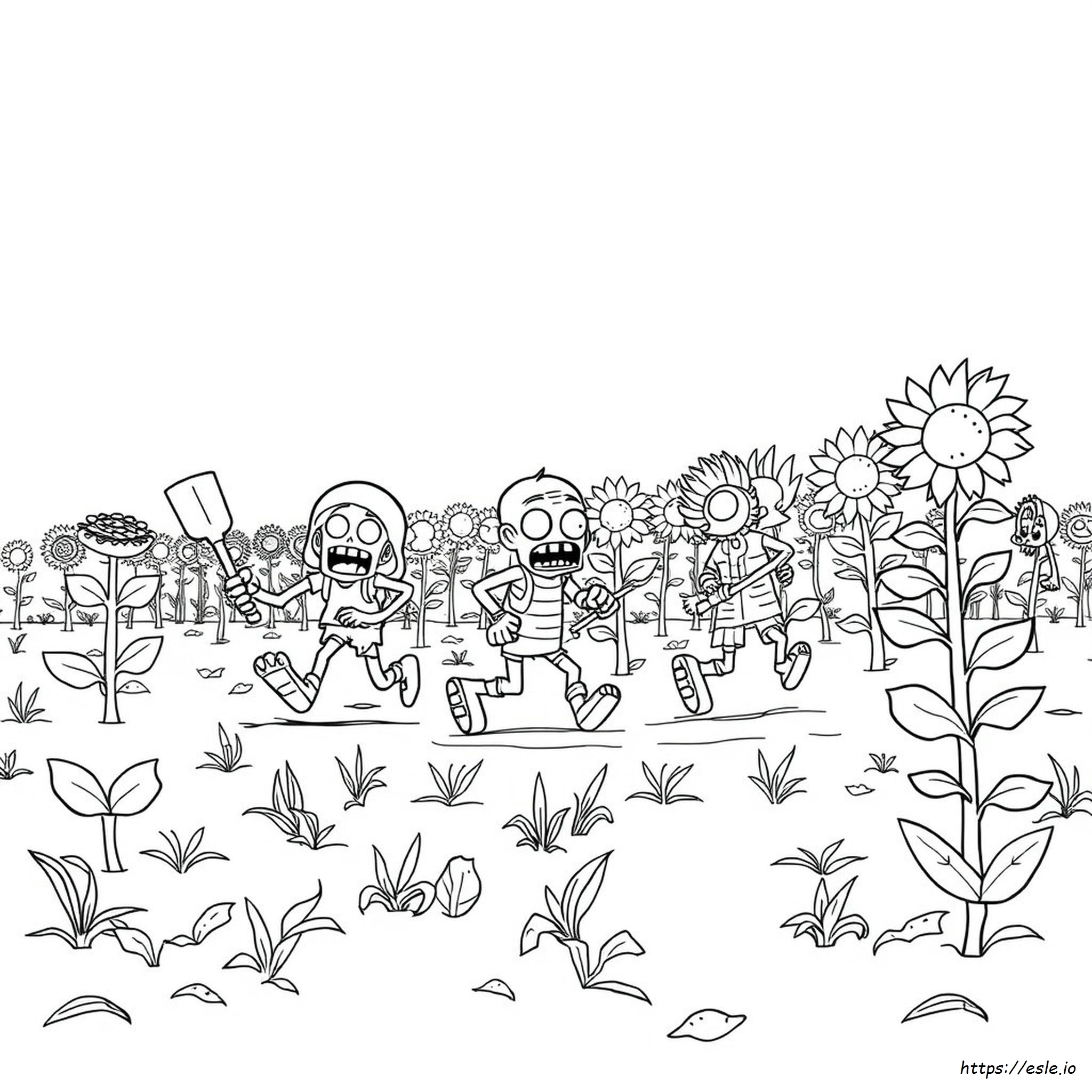 Zombies Coloring Pages Sketsa Plants Vs Zombie