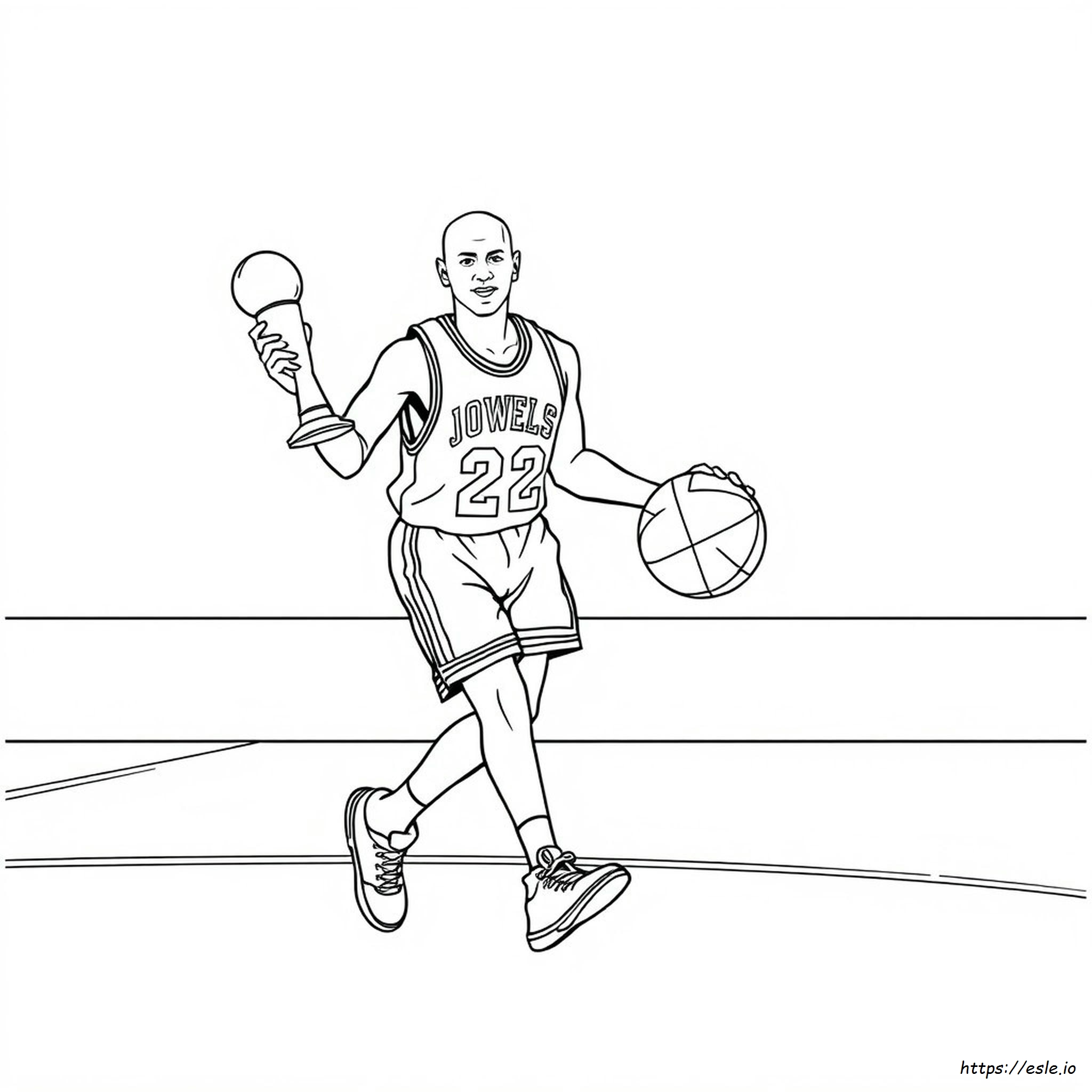 Michael Jordan Da Colorare Facili
