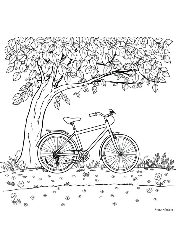 Planșe De Colorat Cu Bicicletă