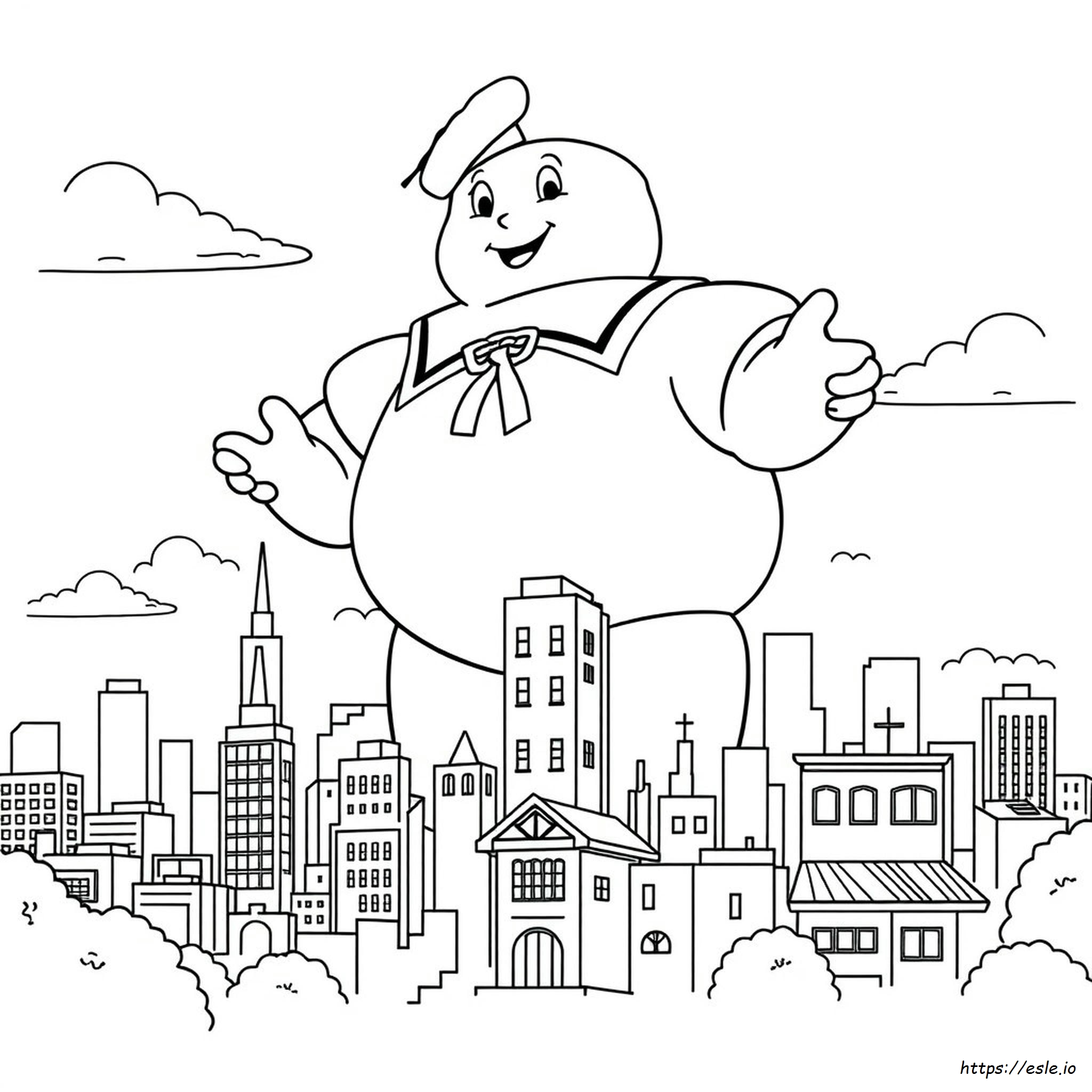 Stay Puft Marshmallow Man Ghostbusters Coloring Pages