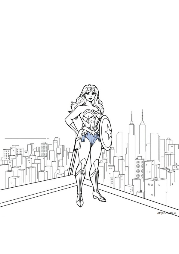 Planșe De Colorat Wonder Woman Pdf
