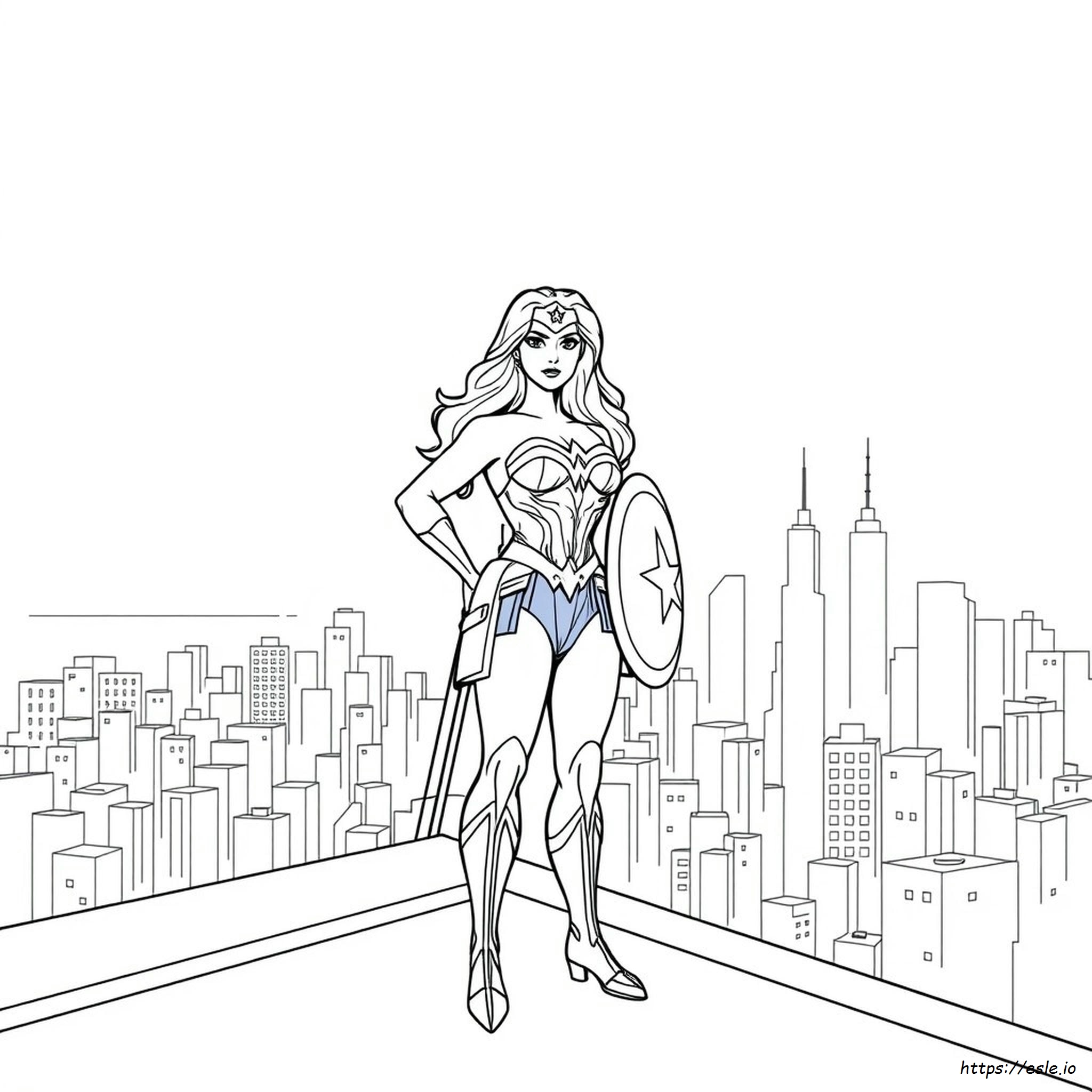 Wonder Woman Coloring Pages Pdf