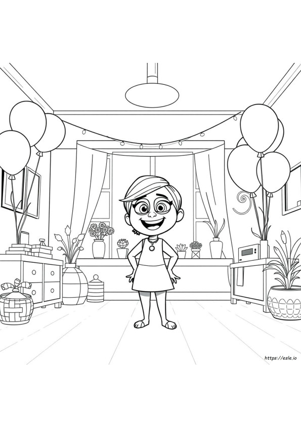 Bucurie Din Inside Out De Colorat De Printat