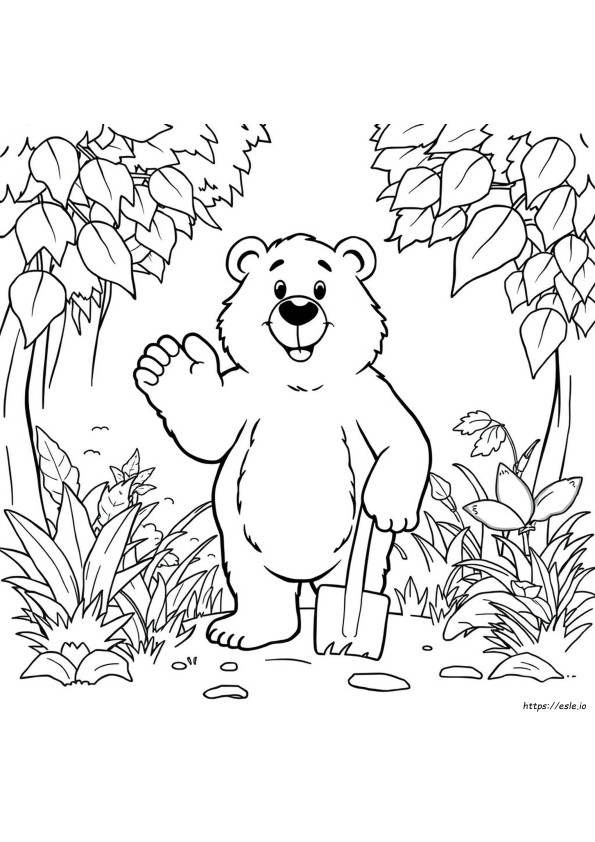 Planșe De Colorat Gratuite Cu Ursul Smokey