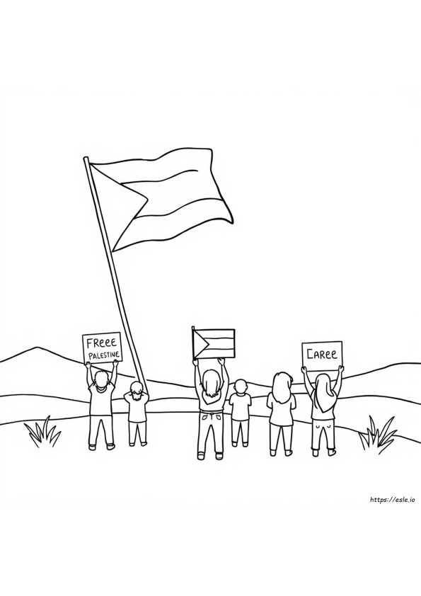 Palestina Liberă De Colorat