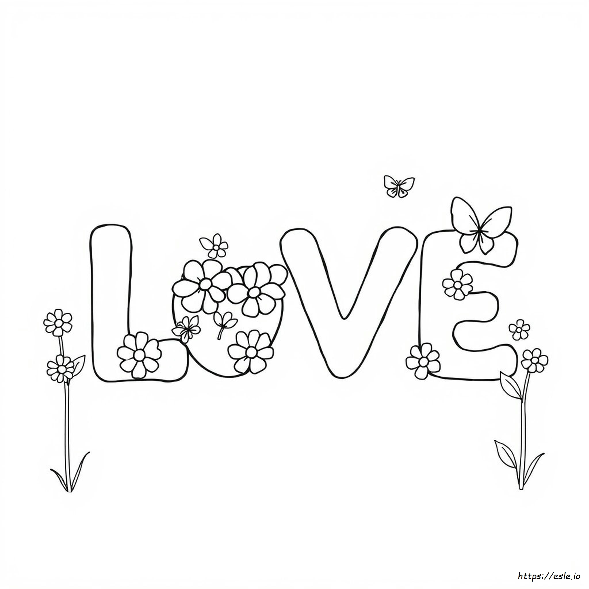Cute Word Coloring Pages