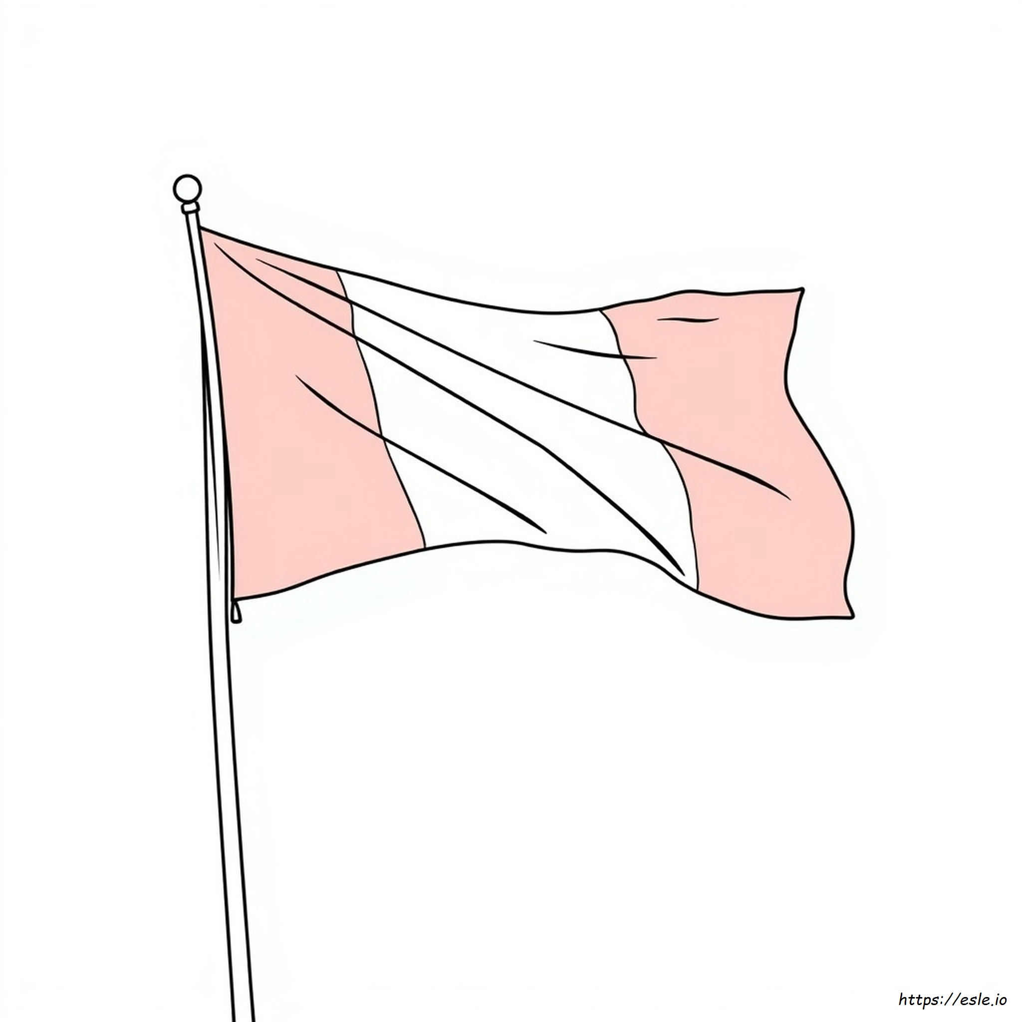 Italian Flag Coloring Sheet