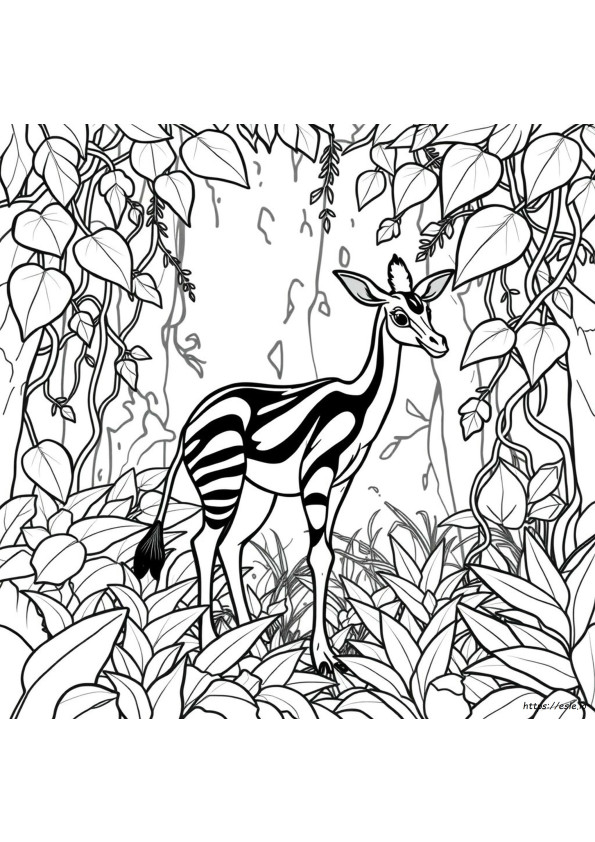Kolorowanki Okapi