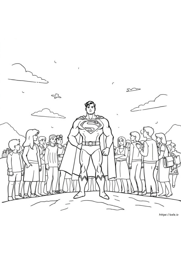 Superman Among Us Boyama Sayfaları