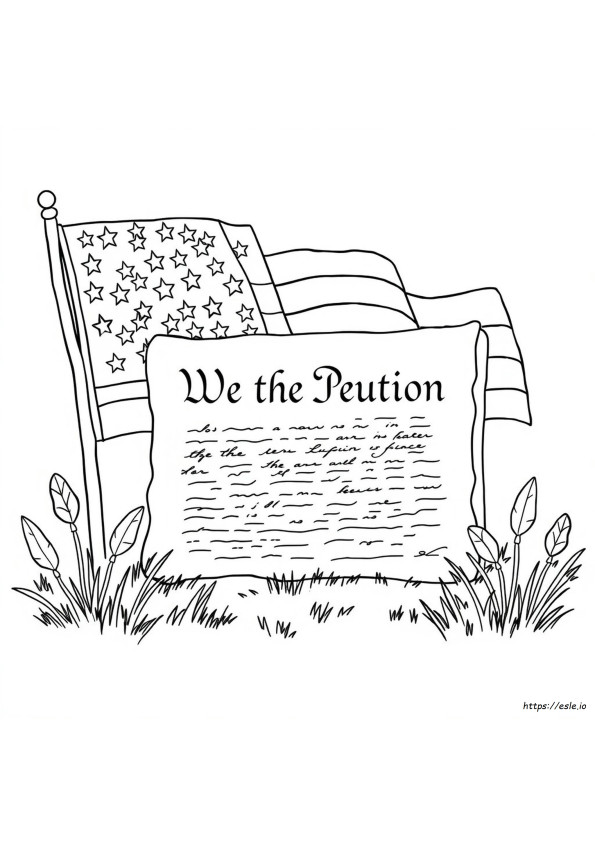 Coloriage Constitution À Imprimer