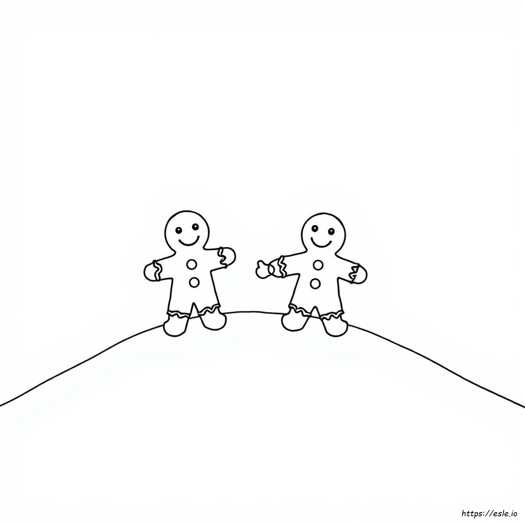 Gingerbread People Coloring Pages