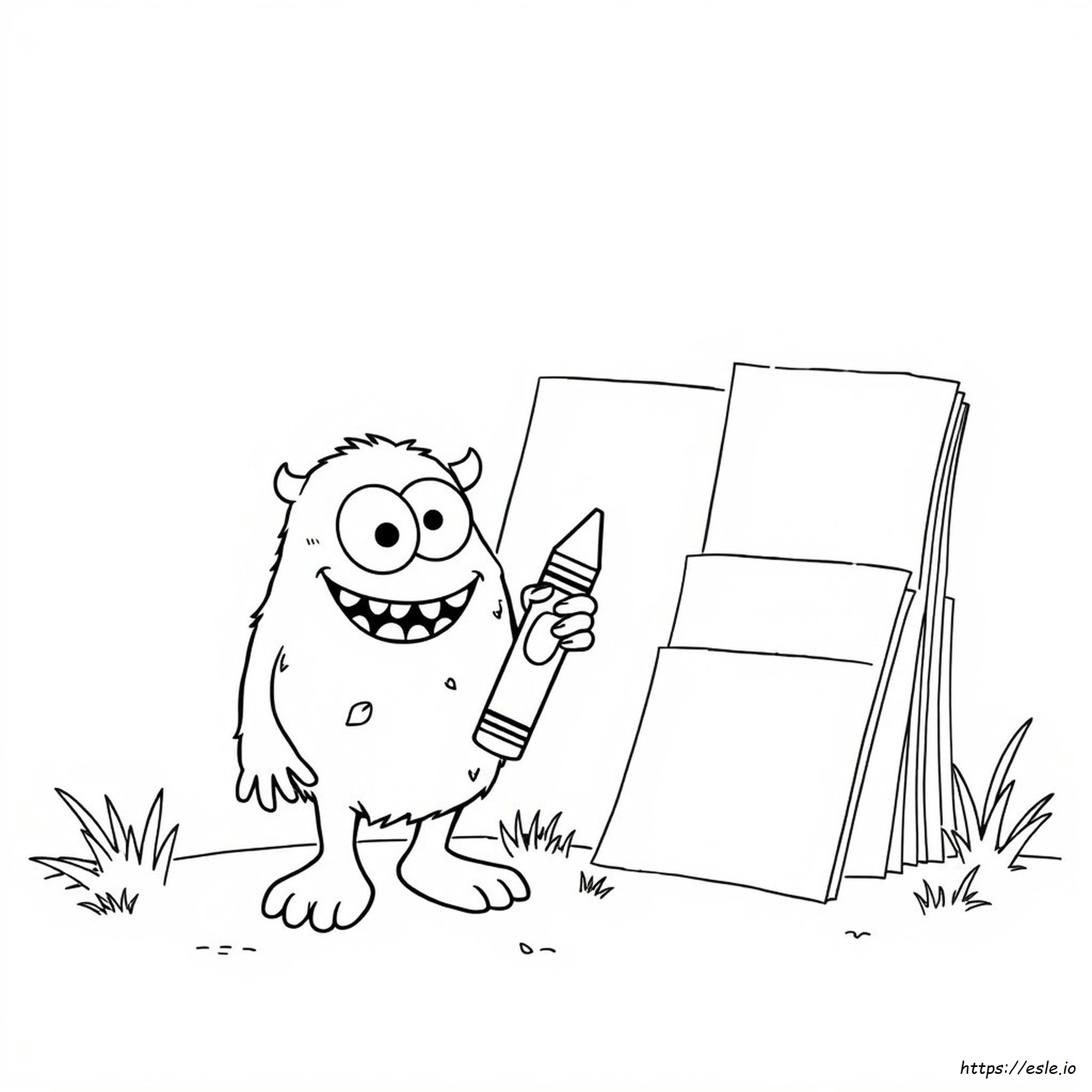 Coloring Pages Monstros Sa Para Colorir