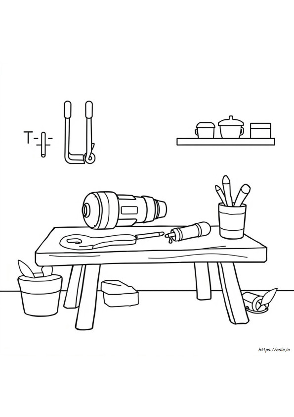 Dibujos De Herramientas Para Colorear