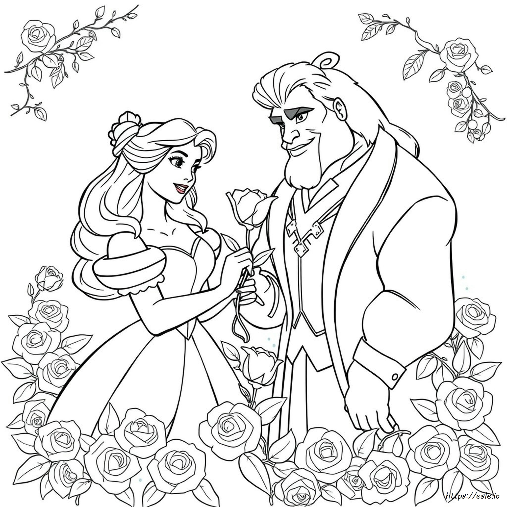 Beauty And The Beast Coloring Pages Pdf
