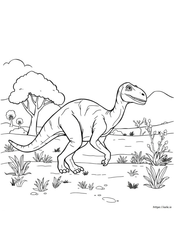 Baryonyx Para Colorear