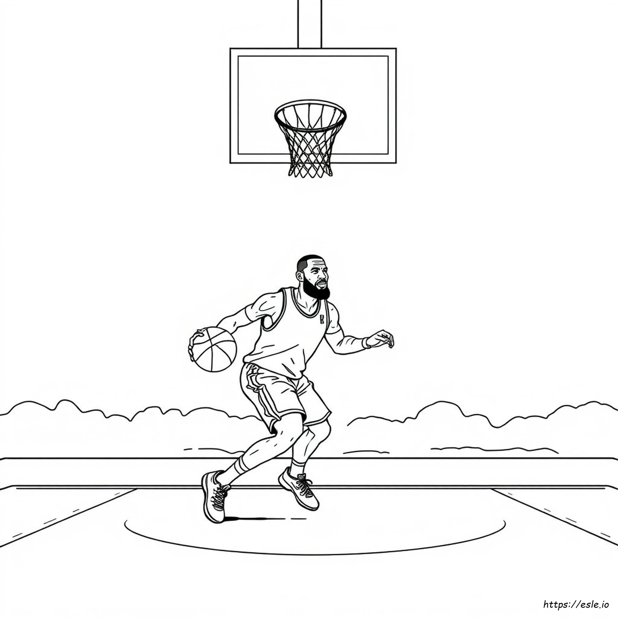 Lebron James Coloring Pictures