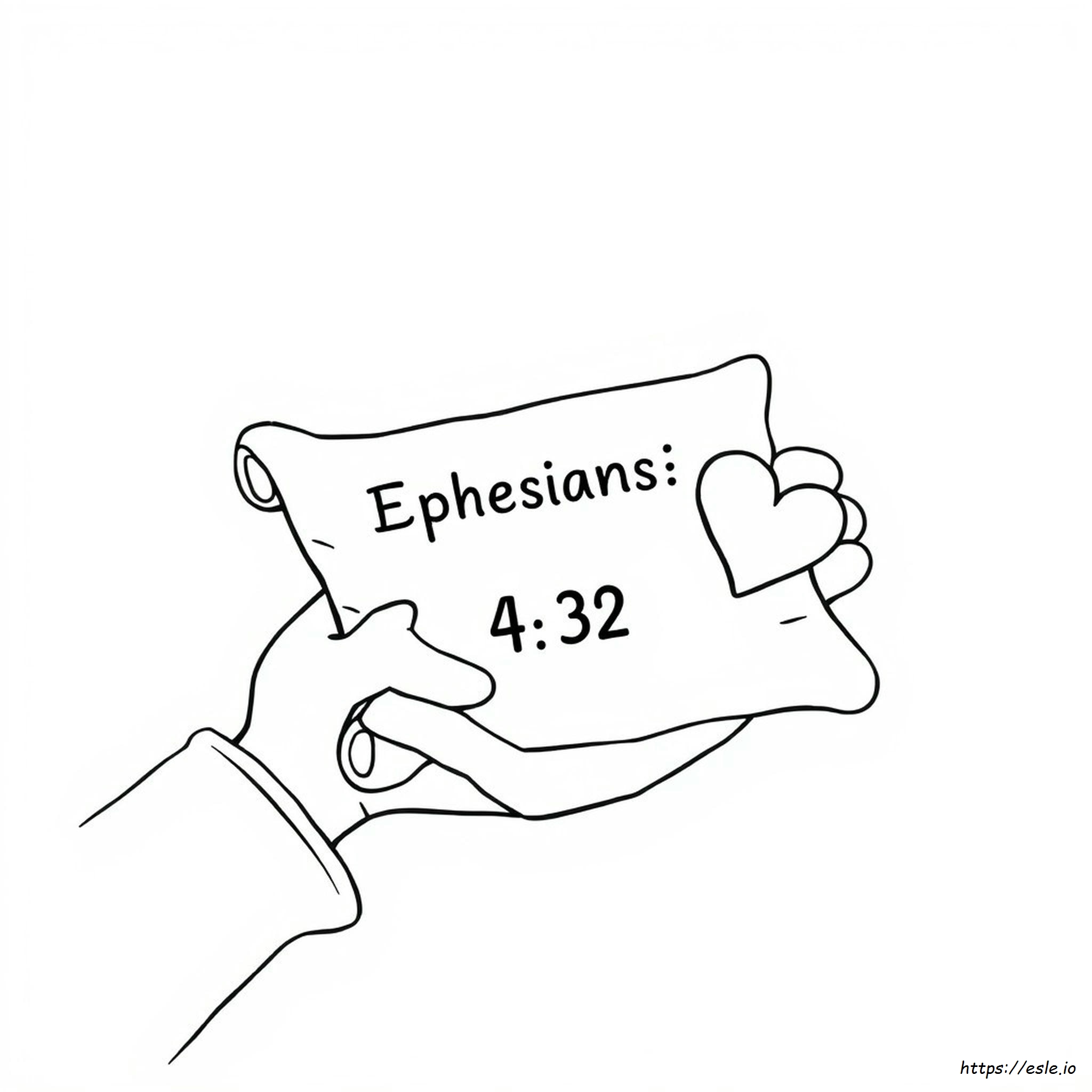 Ephesians 4:32 Coloring Page