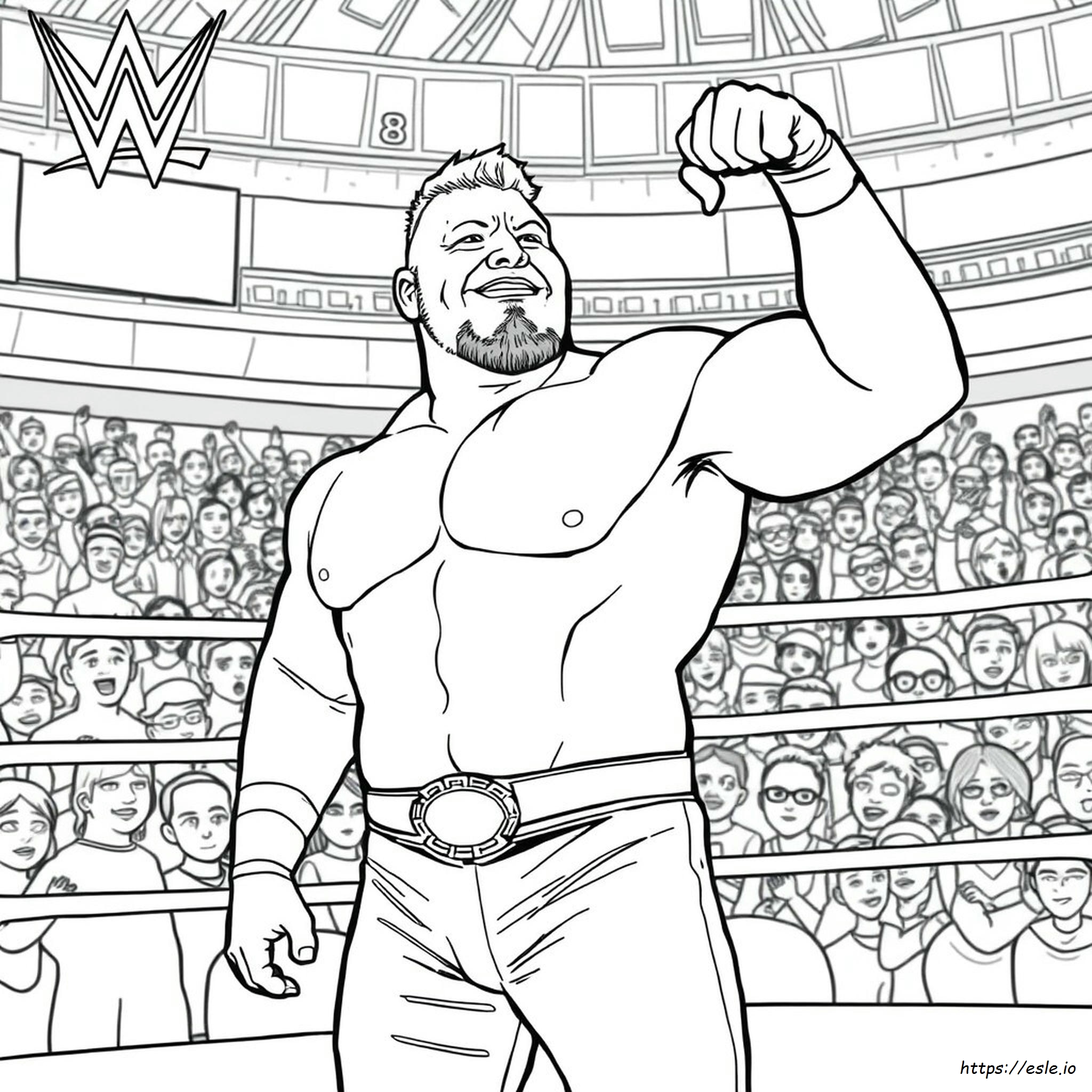 Wwe Brock Lesnar Coloring Pages