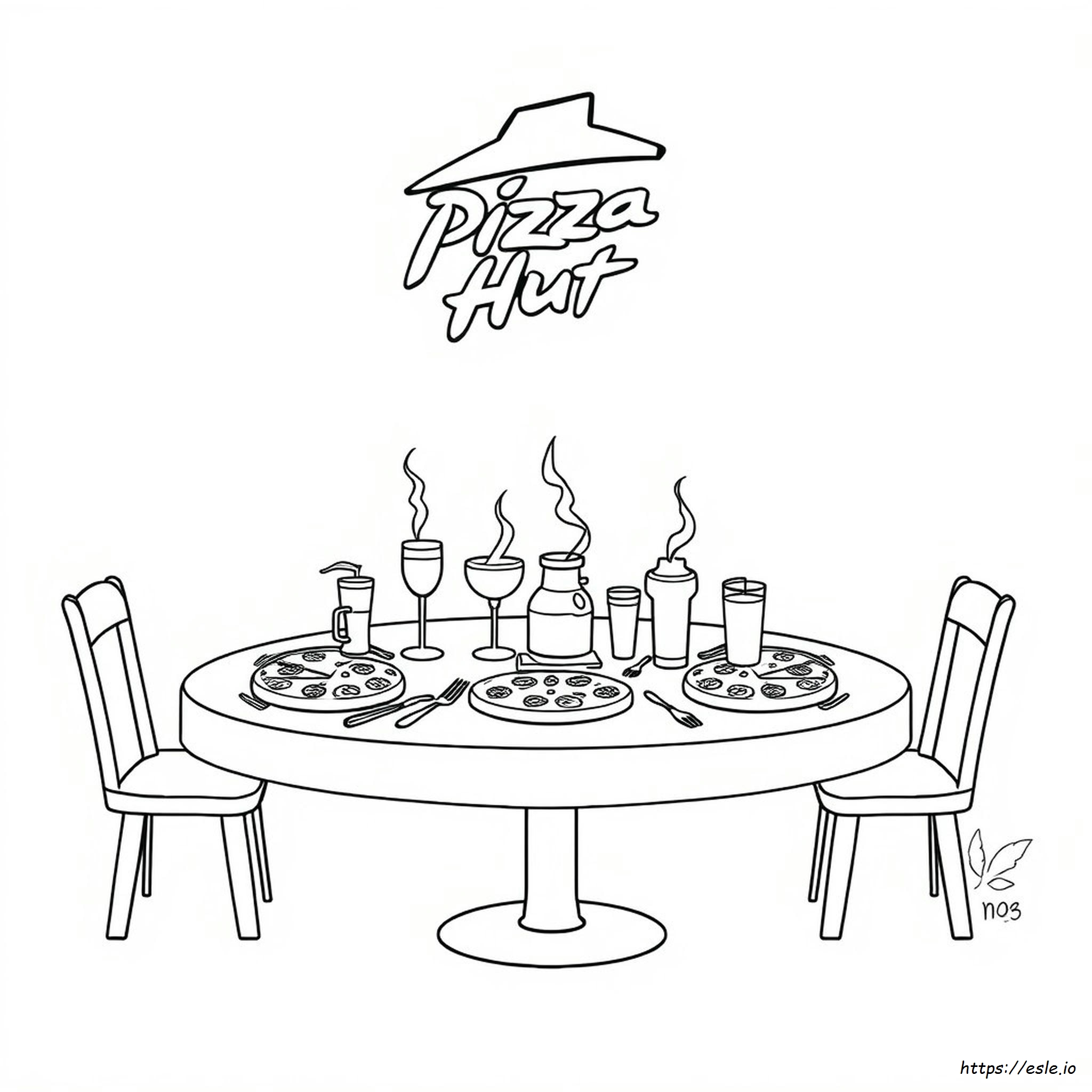 Pizza Hut Coloring Page