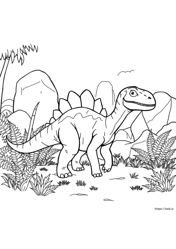 Stygimoloch Dinozaur Planșe De Colorat