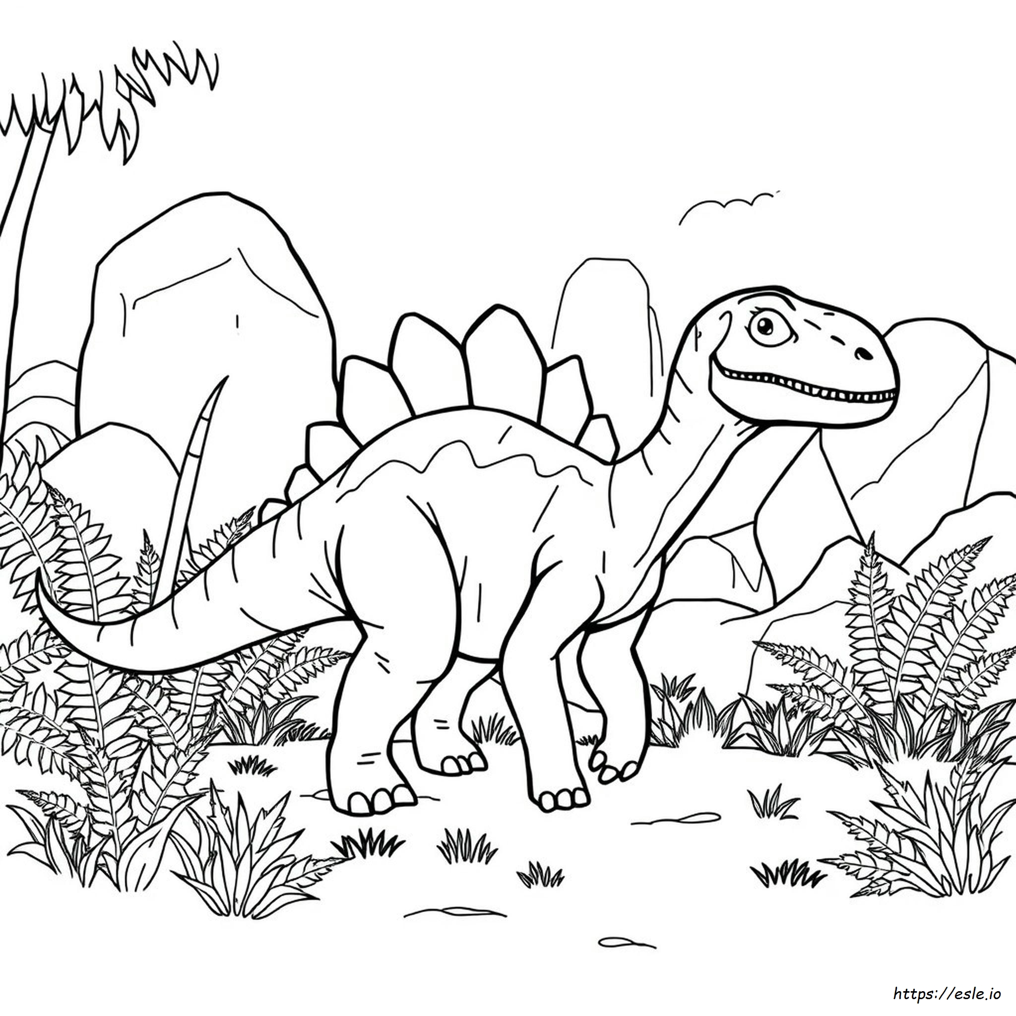Stygimoloch Dinosaur Coloring Pages