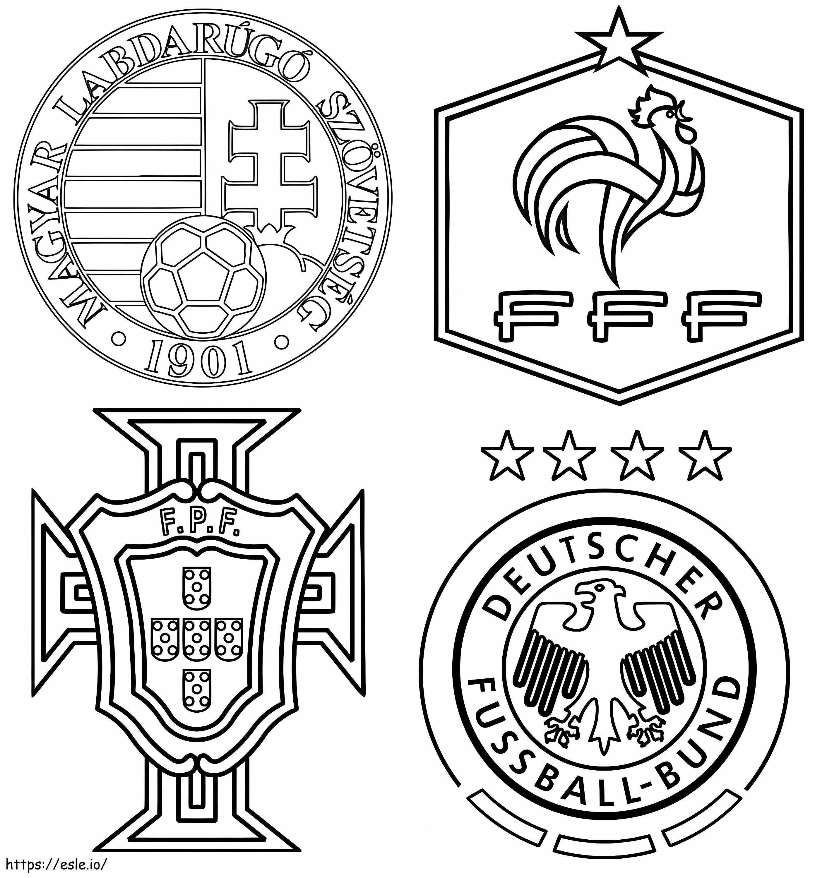 Group F Hungary Portugal France Germany coloring page