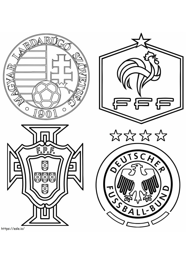 Group F Hungary Portugal France Germany coloring page